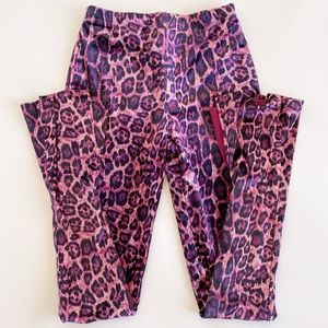 Pink Leopard Flare Pants